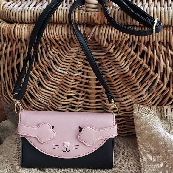 Betsey Johnson Handbags - Luv Betsey Peek-a-Boo Kitty Clutch/Crossbody